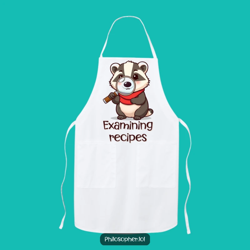 Funny Chef Badger Apron - Humorous Kitchen Gift, Cooking Companion