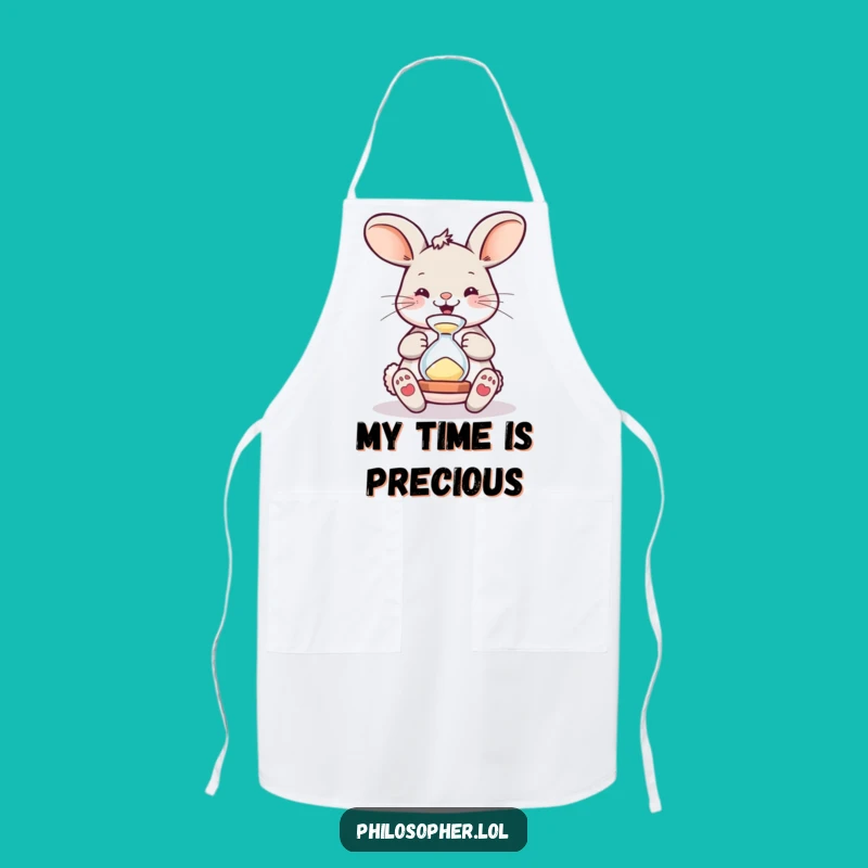 Funny Bouncing Bunny Hourglass Apron - Cook with Comic Charm!