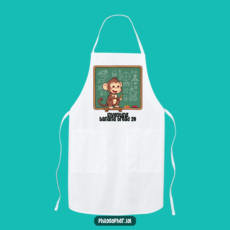 Funny Monkey Genius Apron - Cook Up Smart Ideas, Perfect Gift!