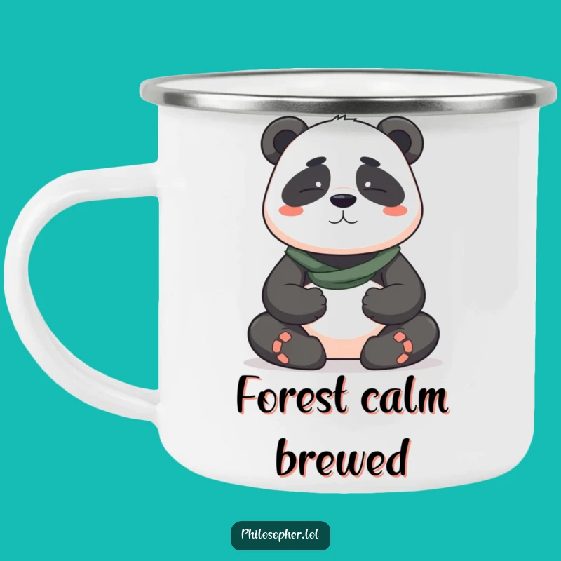 Funny Panda Camping Mug - Zen & Hilarious Outdoor Gift for Peaceful Campers
