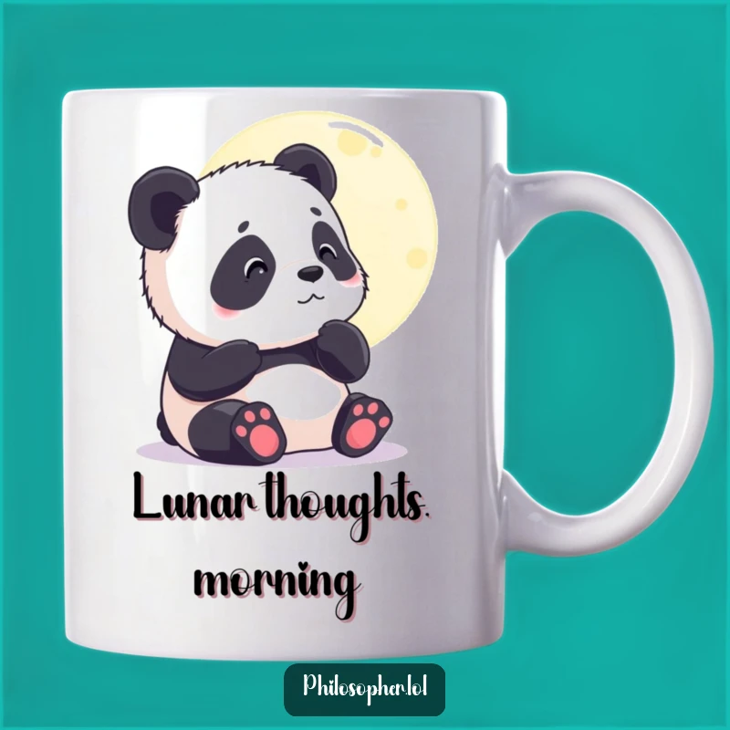 Funny Panda Moon Mug - Dreamy Gift for Stargazers