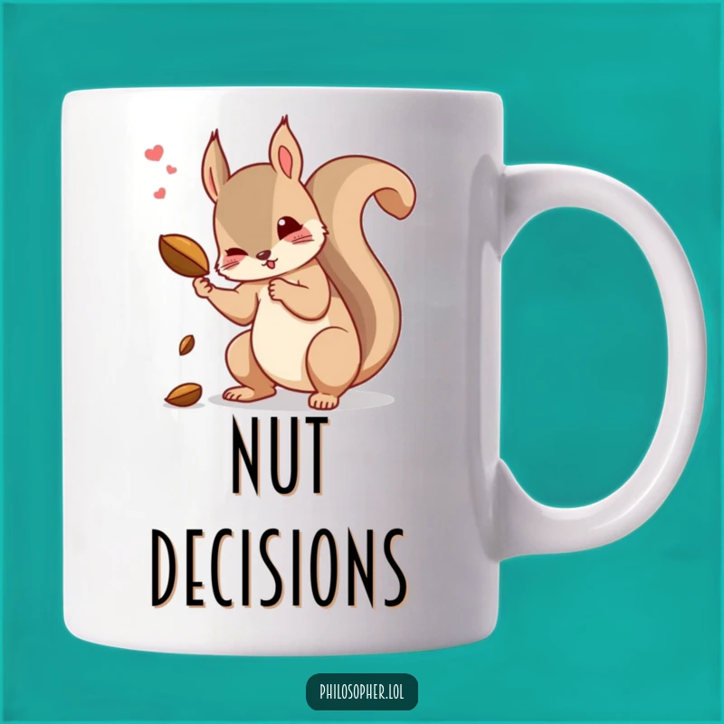 Funny Causality Squirrel Mug: A Hilarious Gift for Philosophers and Nut Lovers