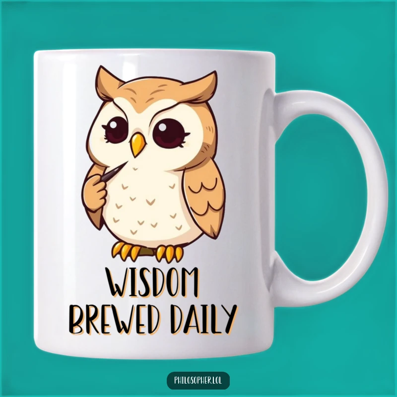 Funny Owl Thinker Mug: Wise Decisions & Coffee, A Hilarious Gift for Thinkers!