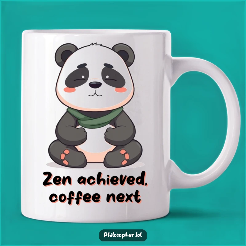 Funny Panda Meditation Mug - Zen & Hilarious Gift for Calm & Peaceful Souls