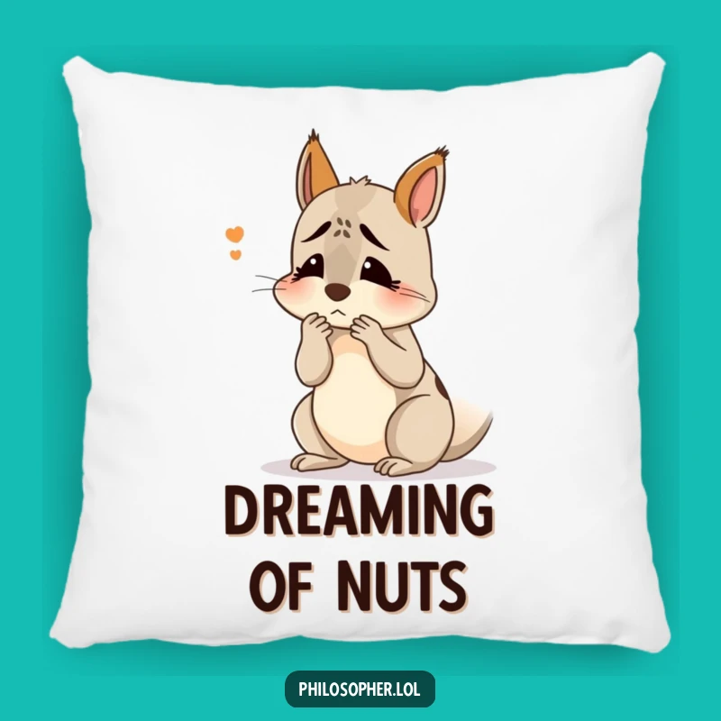 Comfortable Squirrel Confusion Pillow: Funny Gift for Cozy Moments