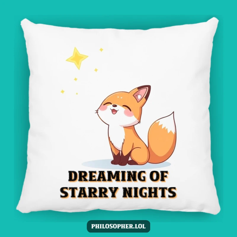 Funny Fox Star Pillow: Cuddle Up with Dreams Funny Gift