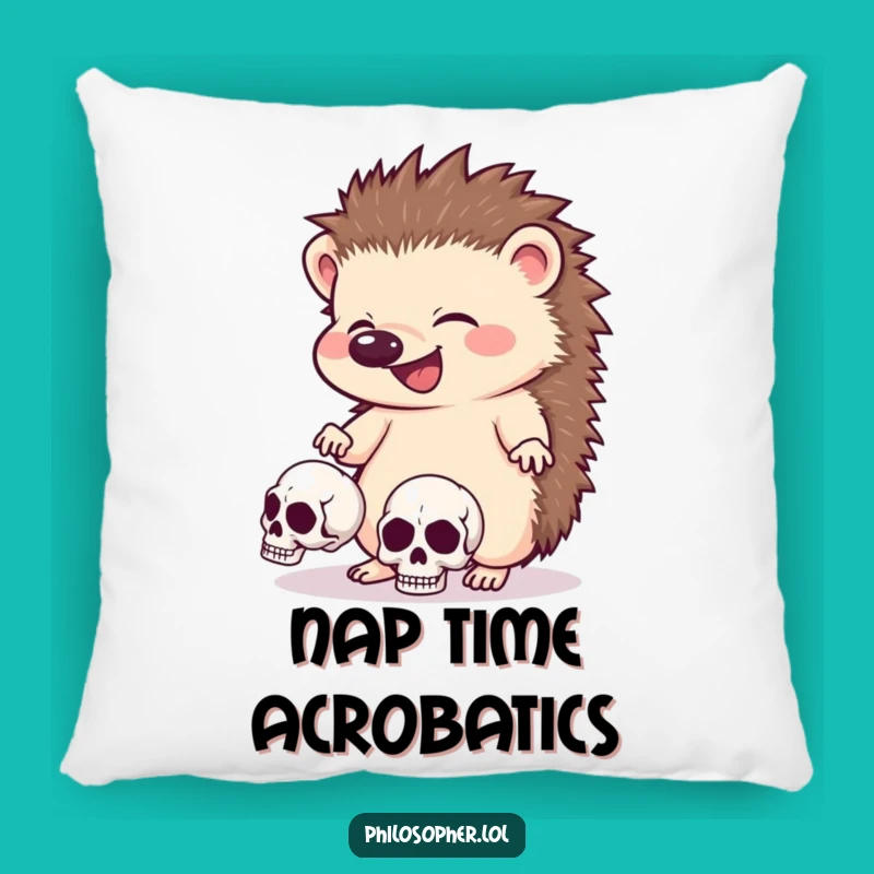 Funny Giggling Hedgehog Pillow: Soft & Spooky Comfort Gift