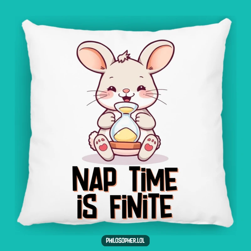 Cozy Funny Bouncing Bunny Hourglass Pillow - Cuddle Up with Humor!