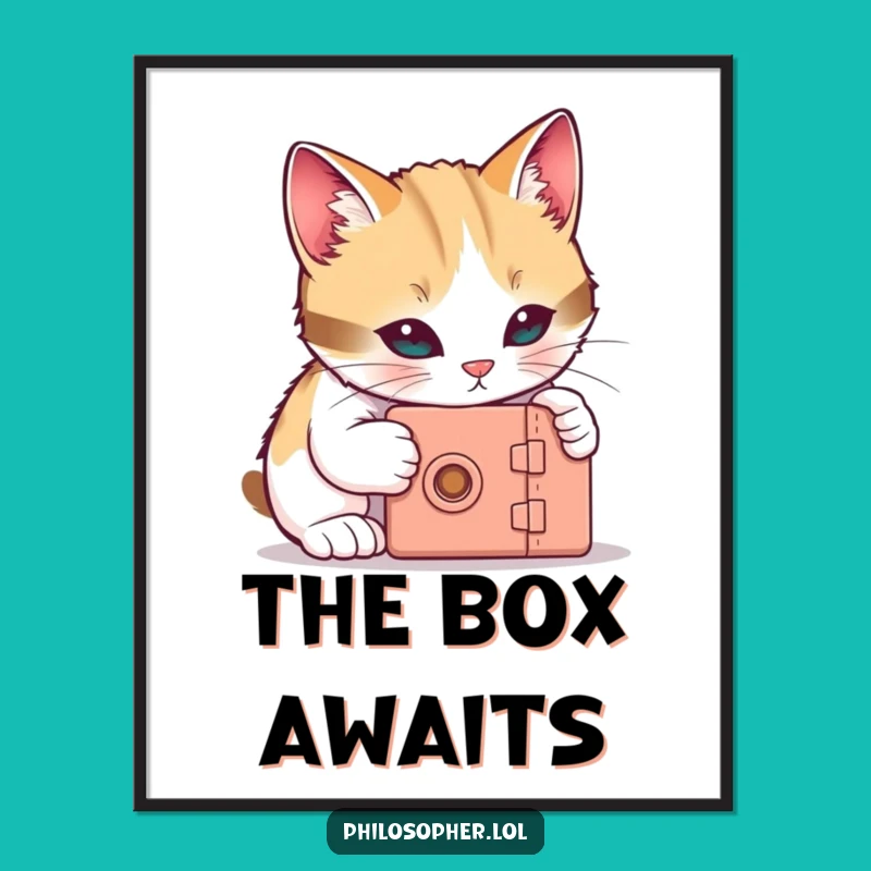 Funny Cat Digital Art: Curious Unlock, Tiny Mystery Download