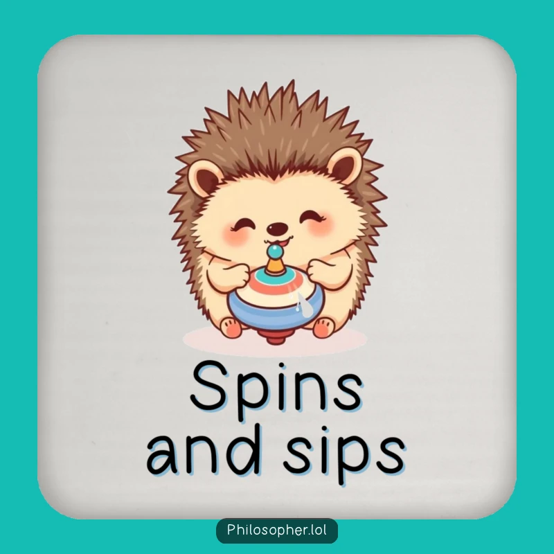 Funny Hedgehog Coasters: Spinning Protection, Happy Surfaces