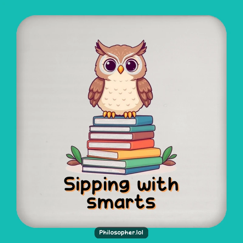 Funny Owl Coasters: Protect Surfaces with Hilarious Literary Art
