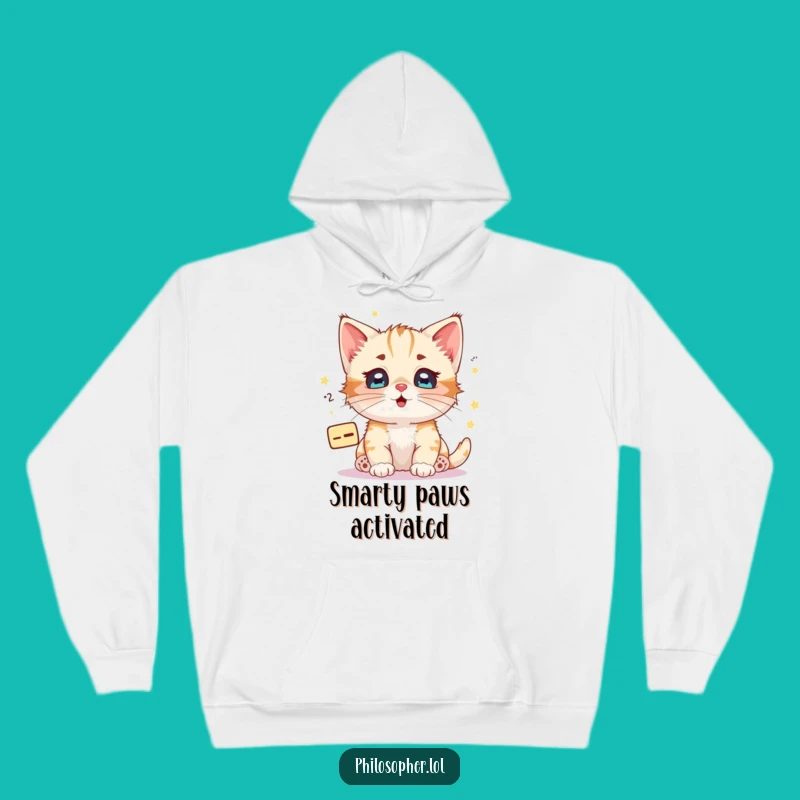 Cozy Funny Kitten Math Equation Hoodie: Warmth for Brilliant Minds