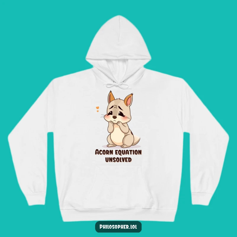 Cozy Squirrel Confusion Hoodie: Funny Gift for the Ponderers