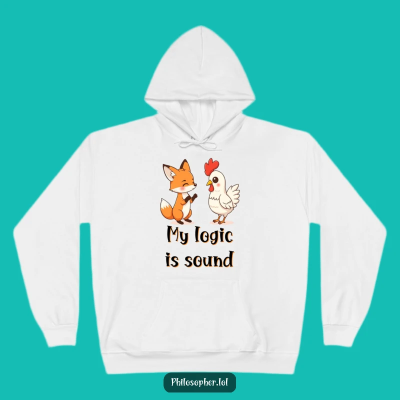Funny Debate Club Fox Hoodie - Comedic Gift, Warm & Witty Apparel