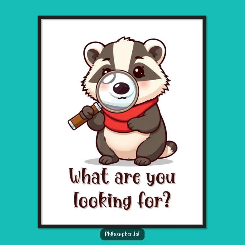 Funny Free Printable Badger Wall Art: Humorous Downloadable Decor for Any Room