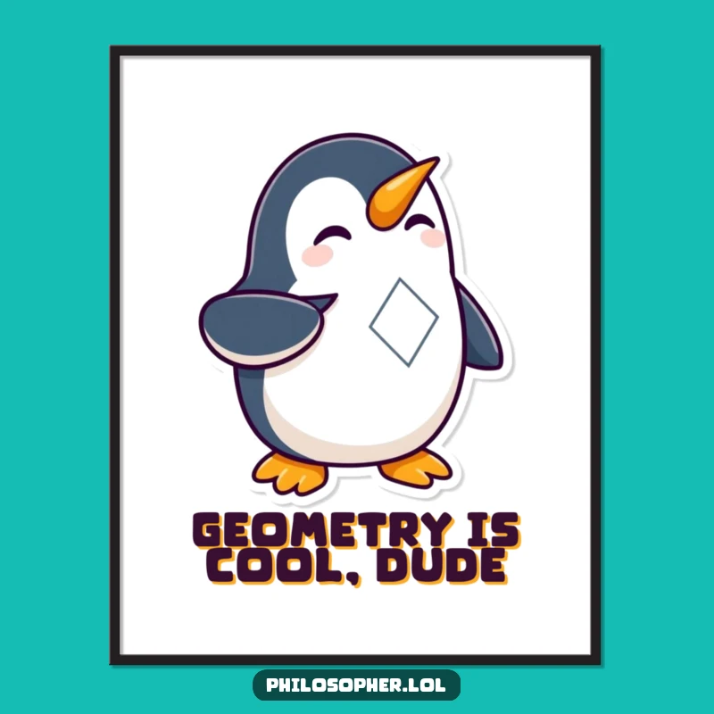 Free Printable Wall Art: Curious Penguin, Funny Downloadable Decor!