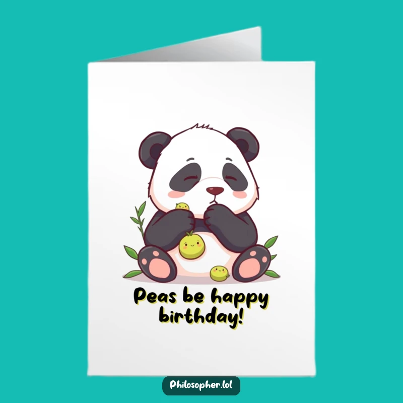 Free Printable Panda Pea Importance Birthday Card - Funny Downloadable Gift