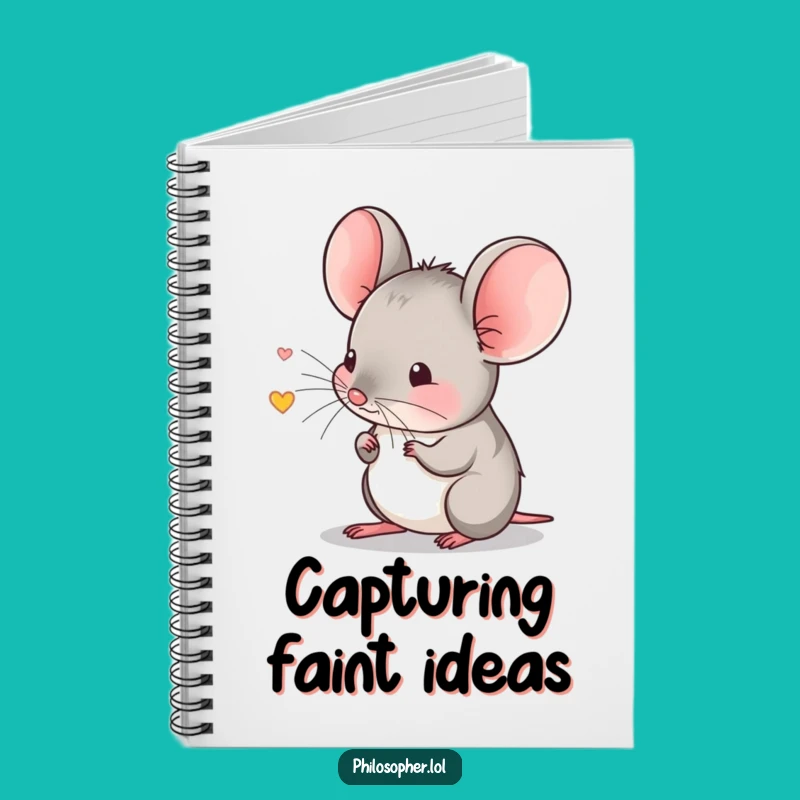Funny Shy Mouse Echo Notebook: Capture Your Quiet Thoughts