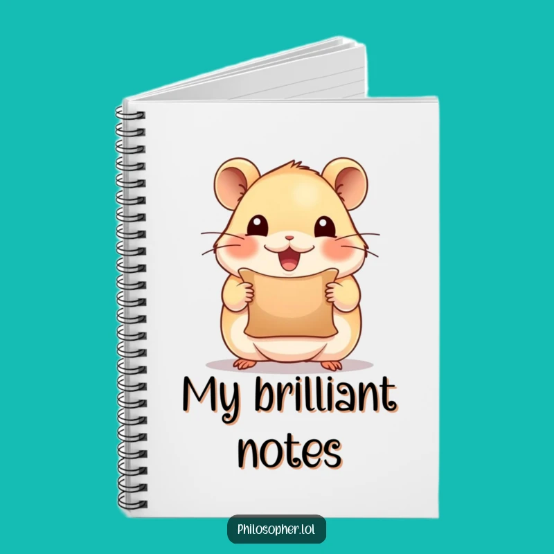 Funny Inspiration Hamster Notebook: Scroll Journal, Perfect Gift