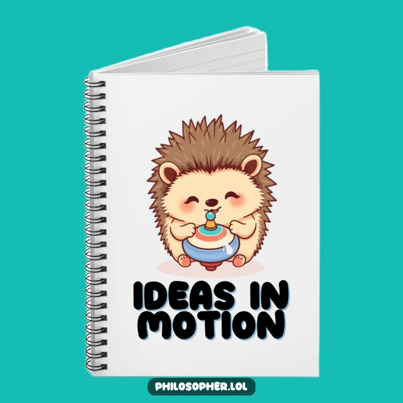 Funny Hedgehog Notebook: Journaling Spins, Happy Thoughts