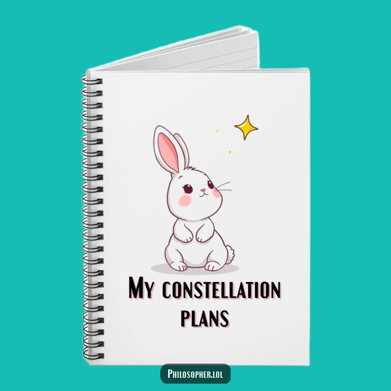 Funny Rabbit Star Dreamer Notebook: Jot Down Your Cosmic Ideas