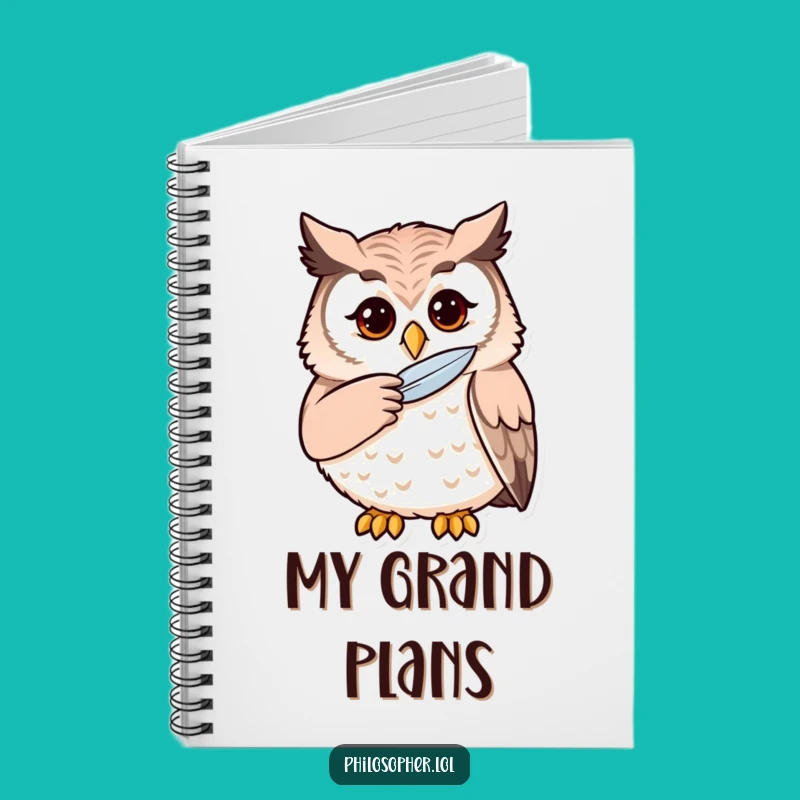 Funny Owl Notebook: Jot Down Your Wise Reflections