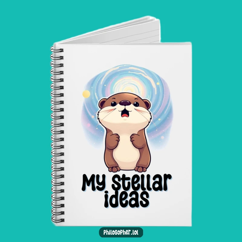 Funny Otter Galaxy Notebook: Journal Space Explorer Ideas