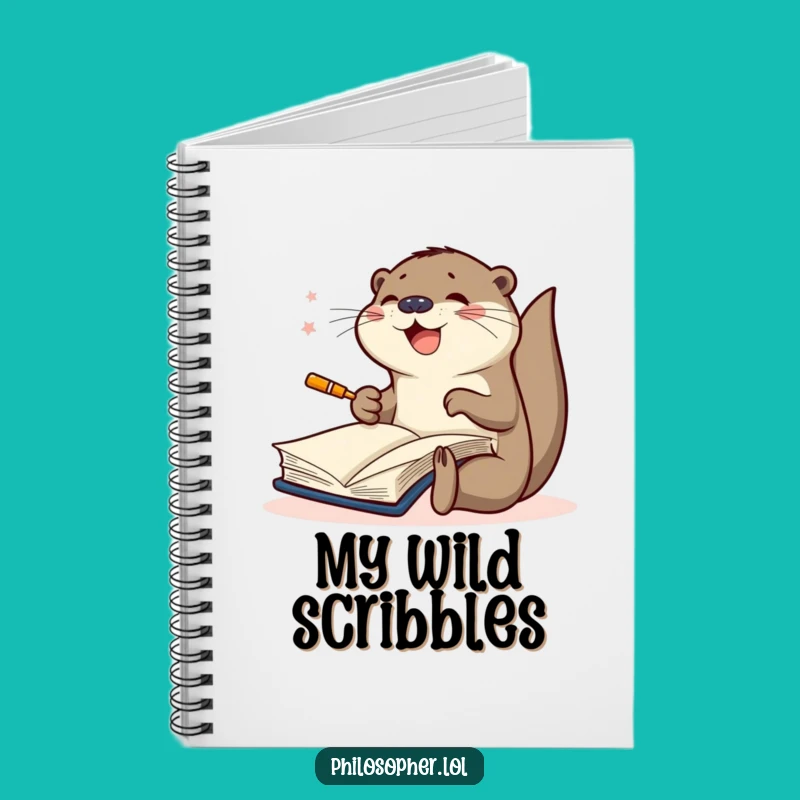 Funny Scribbling Otter Notebook: Joyful Creative Journal Gift