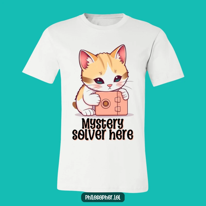 Funny Cat T-Shirt: Unlocking Secrets, Tiny Box, Hilarious Tee