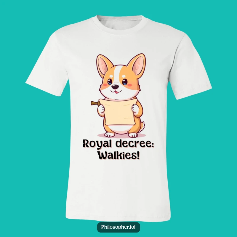 Funny Corgi Scroll Keeper T-Shirt: Bold and Humorous Funny Gift