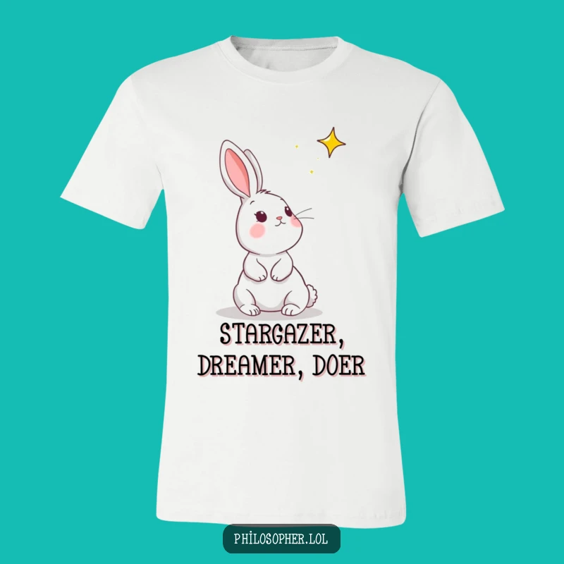 Funny Rabbit Star Dreamer T-Shirt: A Hilarious and Funny Gift for the Aspiring