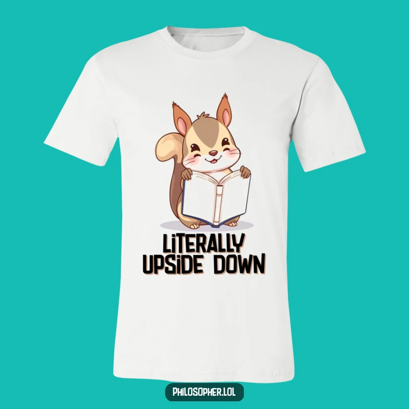 Funny Squirrel Bookworm T-Shirt: Read with a Twist!