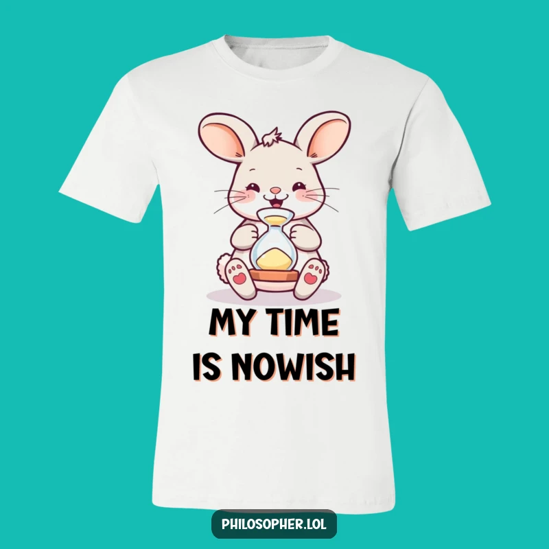 Funny Bouncing Bunny Hourglass T-Shirt - Hilarious Gift for Playful Souls!