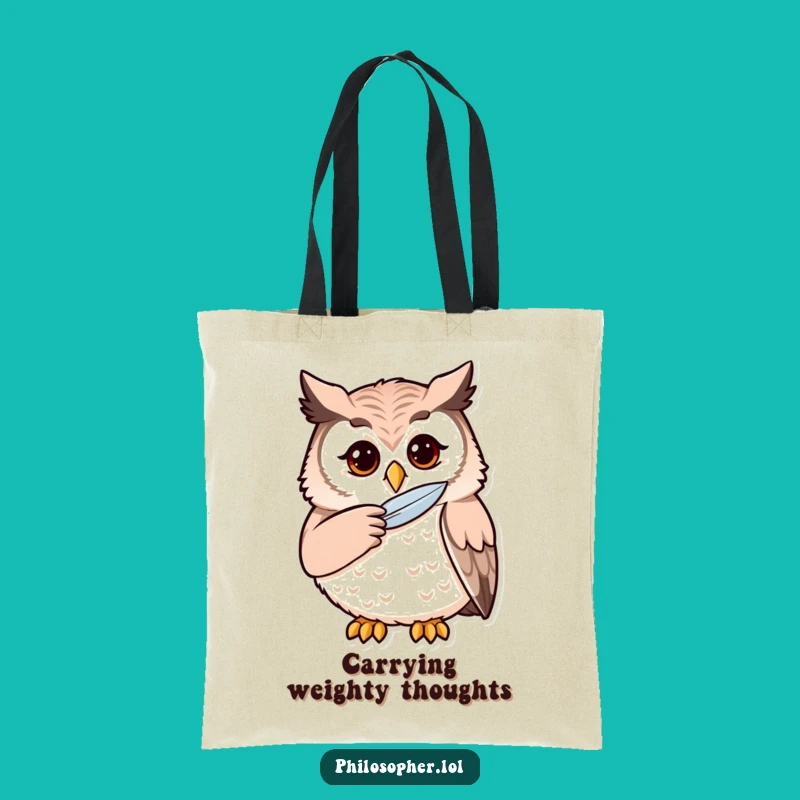 Funny Owl Tote Bag: Carry Your Thoughts with Style