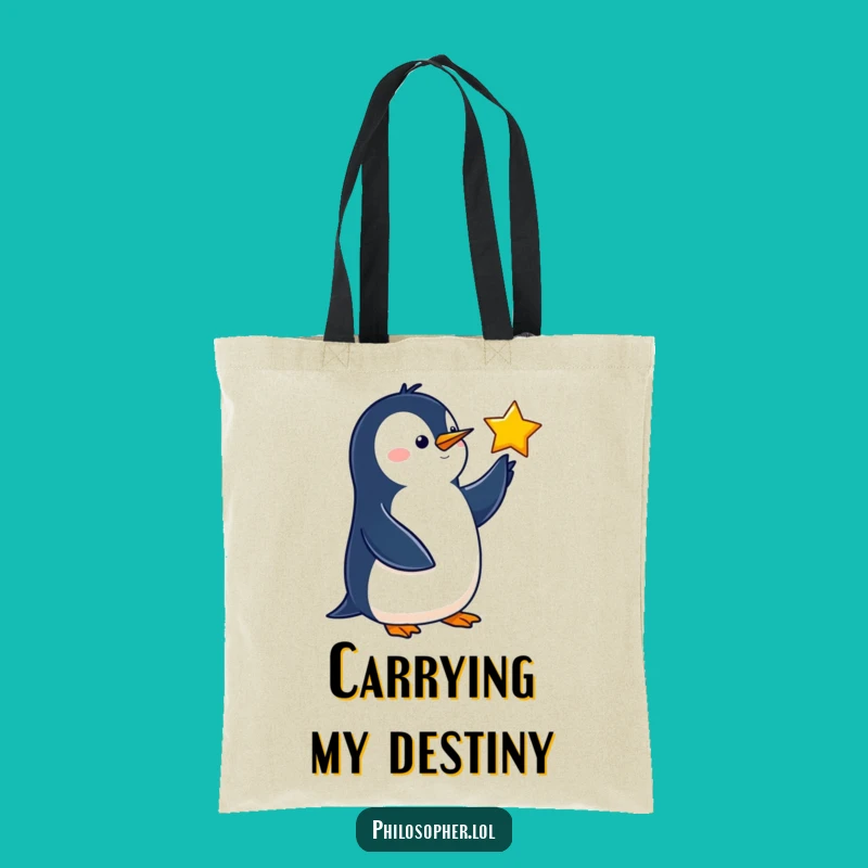 Funny Penguin Tote Bag: Carry Your Star Map and Dreams in This Hilarious Bag