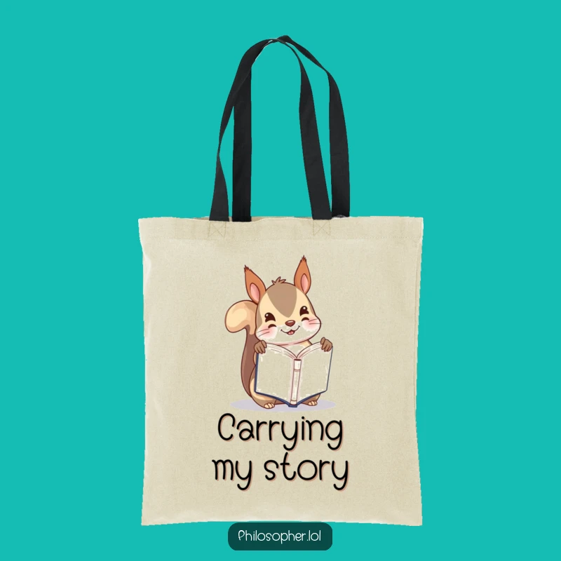 Funny Squirrel Book Bag: Carry Your Stories (Upside Down)!